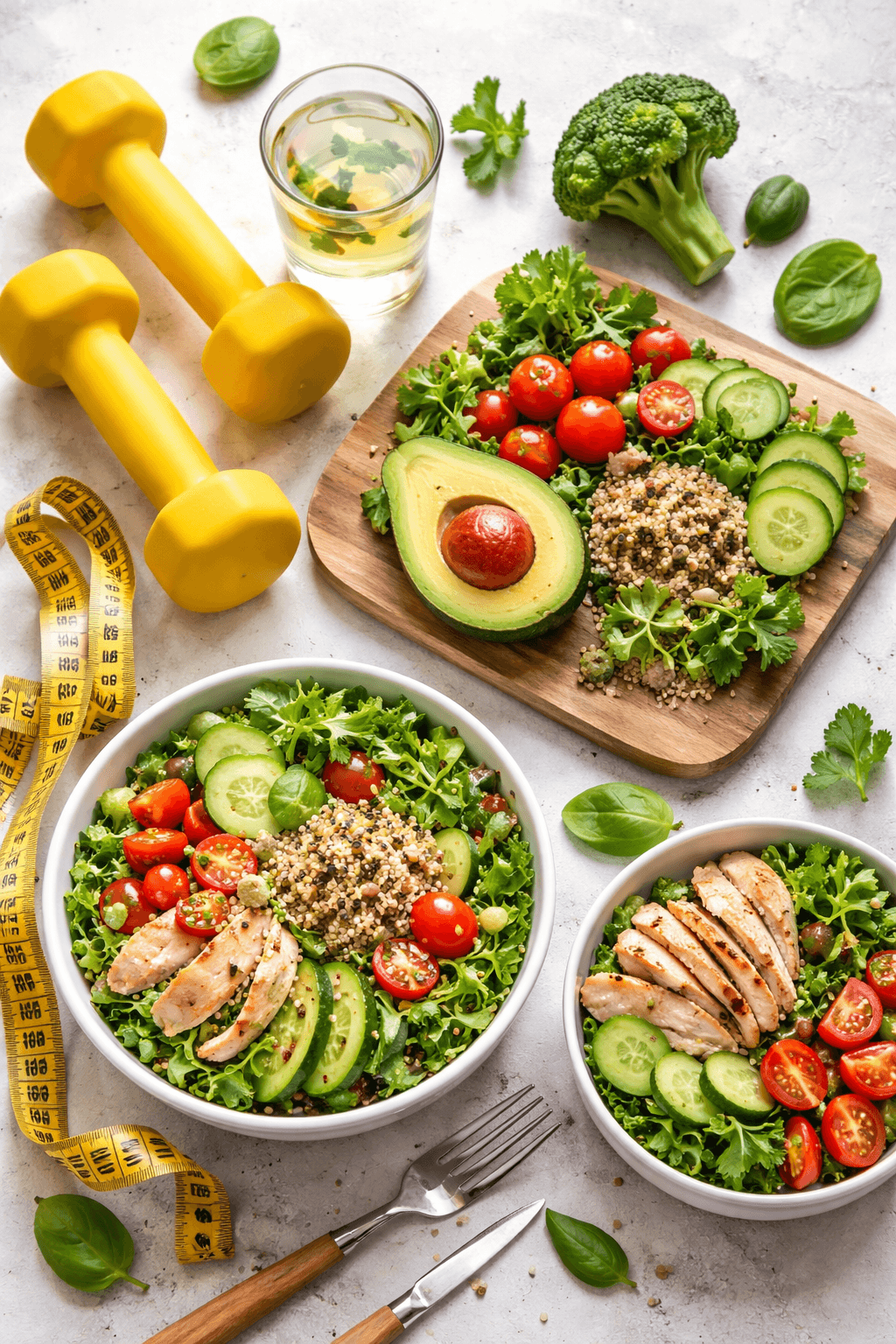 Healthy gourmet dishes